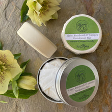 Load image into Gallery viewer, Deodorant Bar - Lime, Patchouli & Juniper - Olive & Rosie