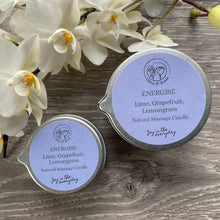 Load image into Gallery viewer, Aromatherapy Massage Candle - Energise - Olive & Rosie