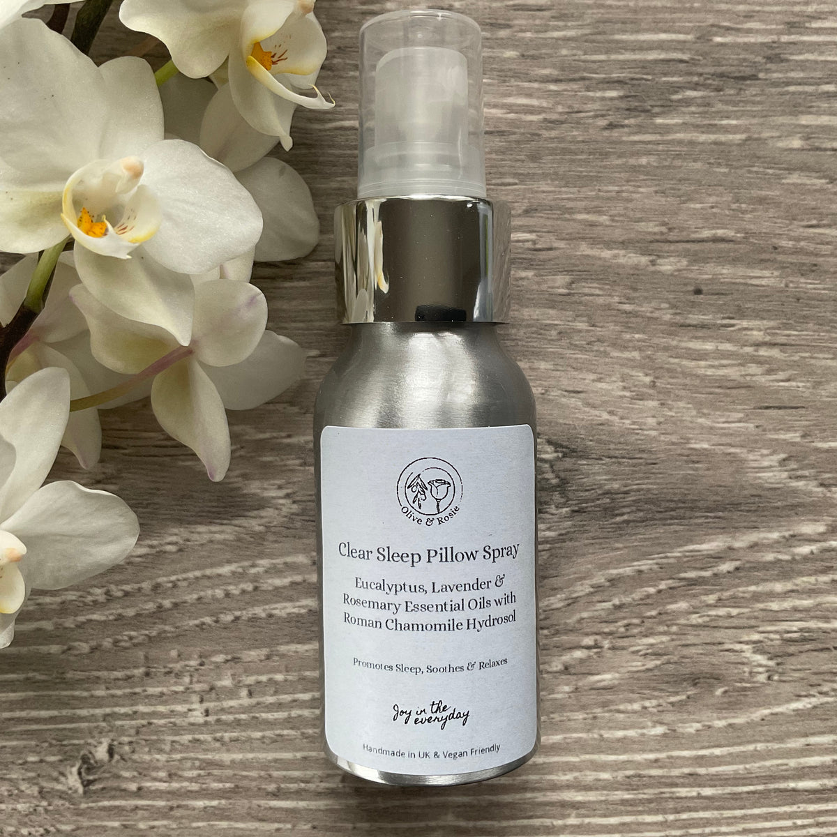 Olive & Rosie Clear Sleep Pillow Spray , Handmade in UK 🇬🇧