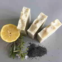 Load image into Gallery viewer, Herb Garden Poppy Seed Handmade Soaps