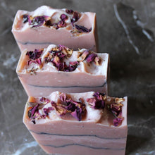 Load image into Gallery viewer, Mediterranean, Rose Clay &amp; Charcoal Natural Handmade Soaps
