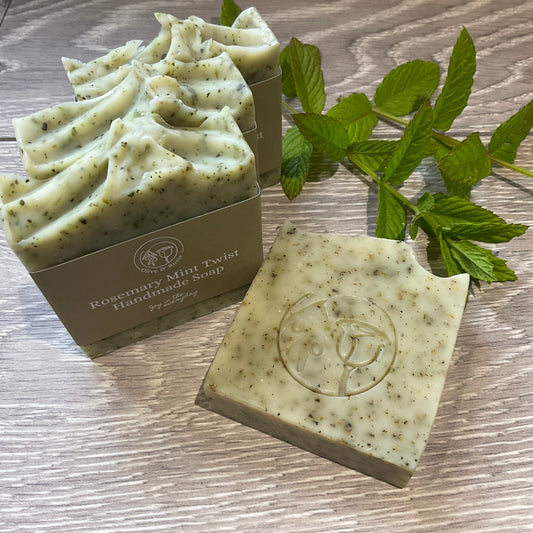 Rosemary Mint Twist Soap - Olive & Rosie