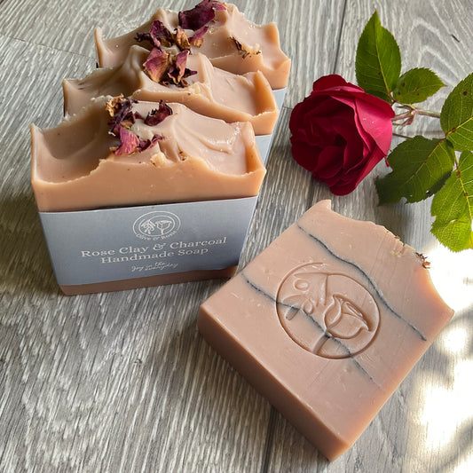 Mediterranean, Rose Clay & Charcoal Soap - Olive & Rosie