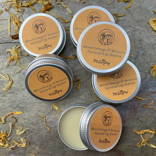 Blood Orange & Benzoin Natural Lip Butter - Olive & Rosie