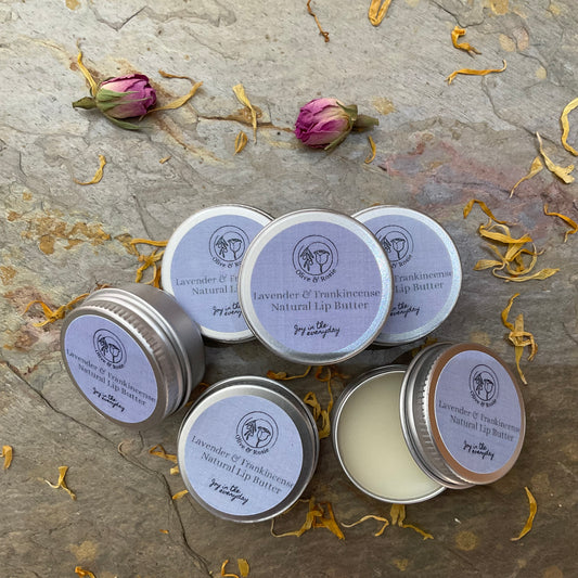 Lavender & Frankincense Natural Lip Butter - Olive & Rosie
