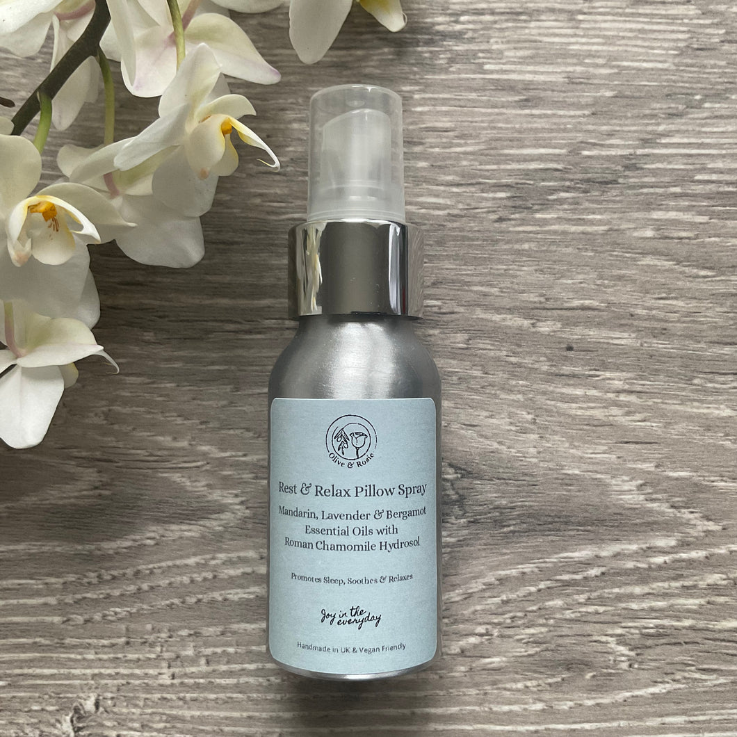 Olive & Rosie Rest & Relax Pillow Spray, Handmade in UK 🇬🇧 
