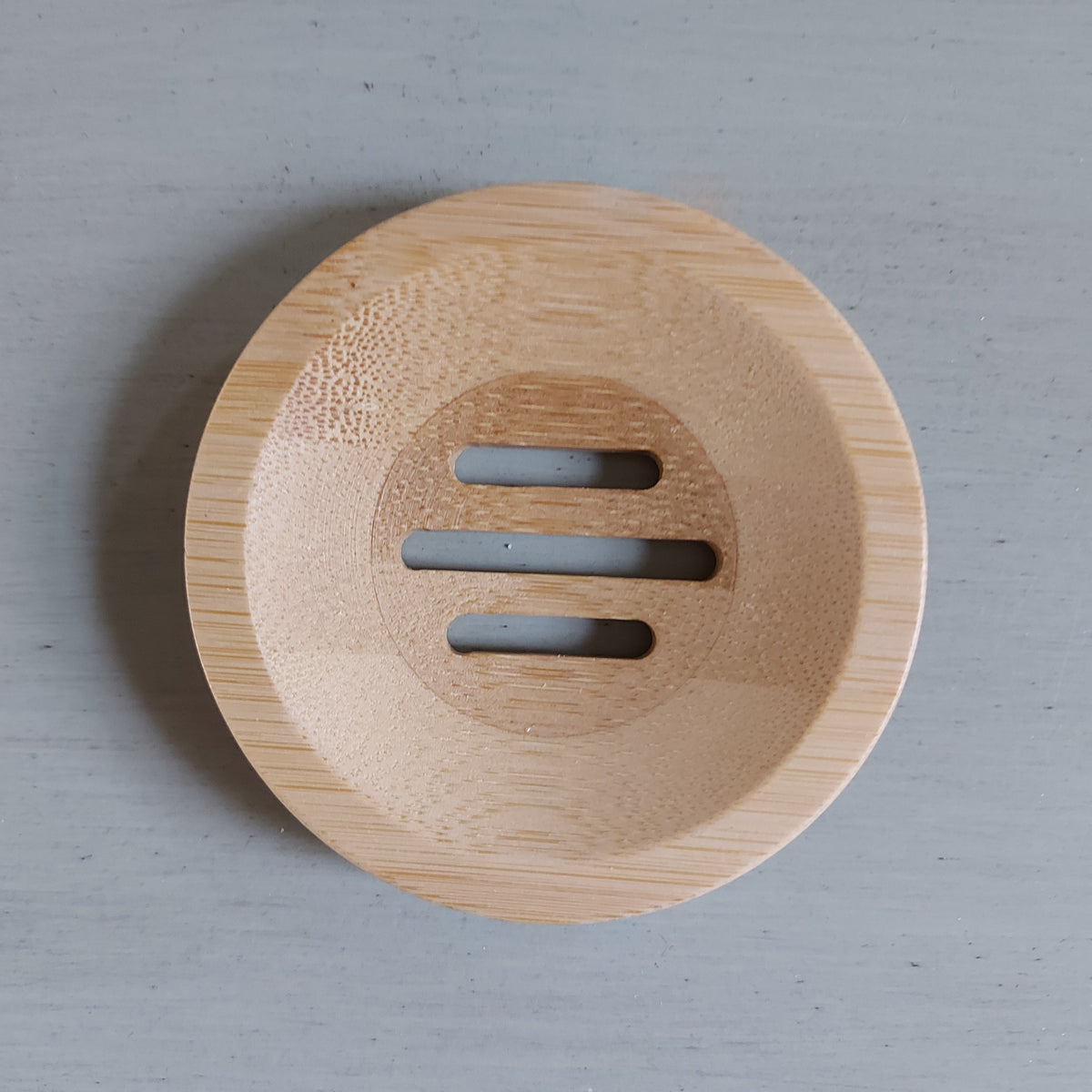 Small Round Wood Shampoo Bar Dish - Olive & Rosie