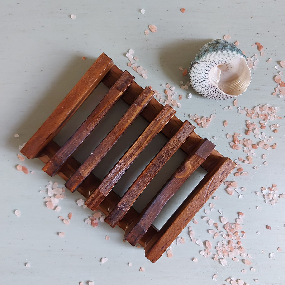 Dark Wood Soap Rack - Olive & Rosie