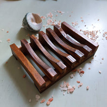 Load image into Gallery viewer, Dark Wood Soap Rack
