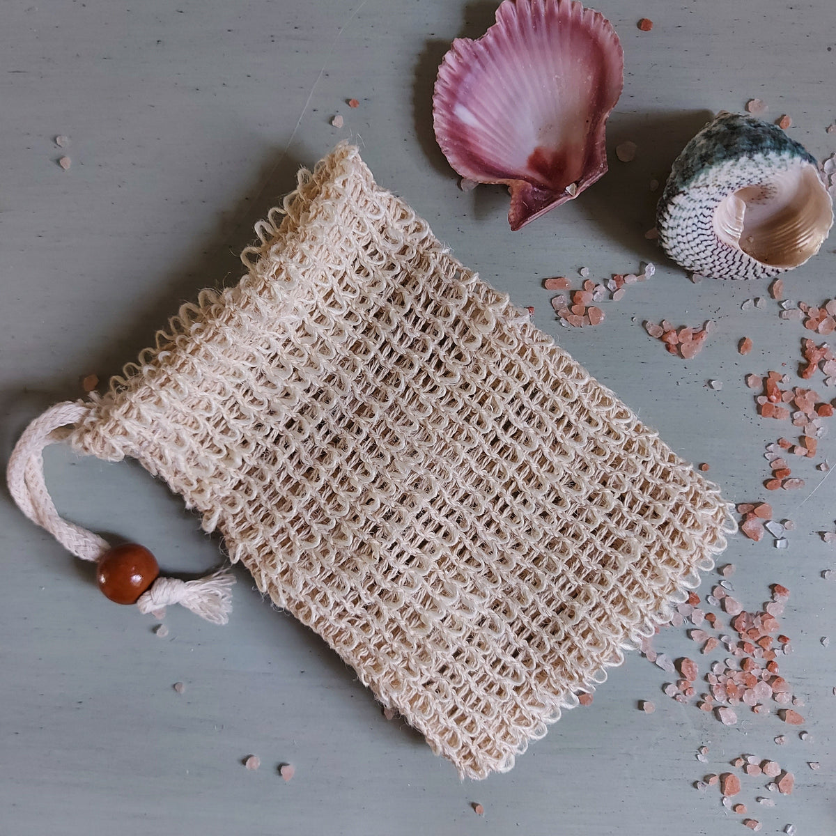 Natural Sisal Soap Bag - gentle exfoliation and zero waste - Olive & Rosie