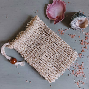 Natural Sisal Soap Bag - gentle exfoliation and zero waste