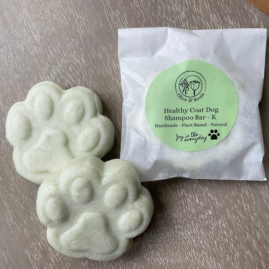 Healthy Coat Dog Shampoo Bar - Olive & Rosie