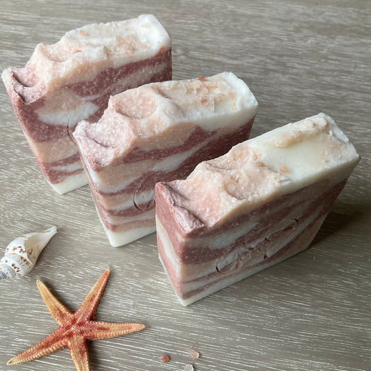 Rose Geranium & Clay Salt Soap / Spa Bar - Olive & Rosie