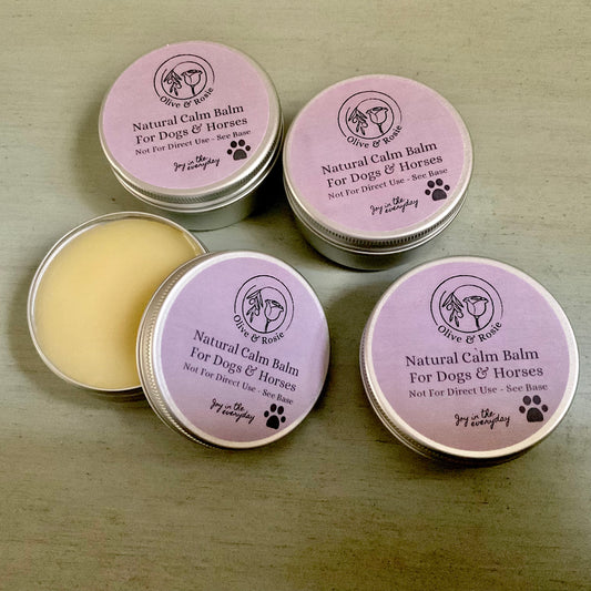 Natural Calm Balm for Dogs & Horses - Olive & Rosie