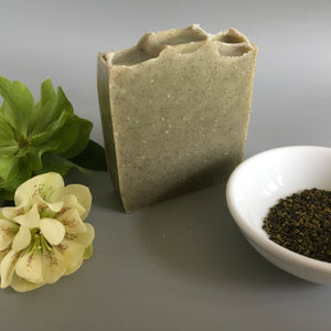 Green Clay & Mint Handmade Soap with Kelp